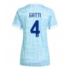 Juventus Federico Gatti #4 Bortedrakt Kvinner 2025-26 Kortermet